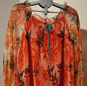 Giorgio Sant'Angelo Vibrant Orange Dress